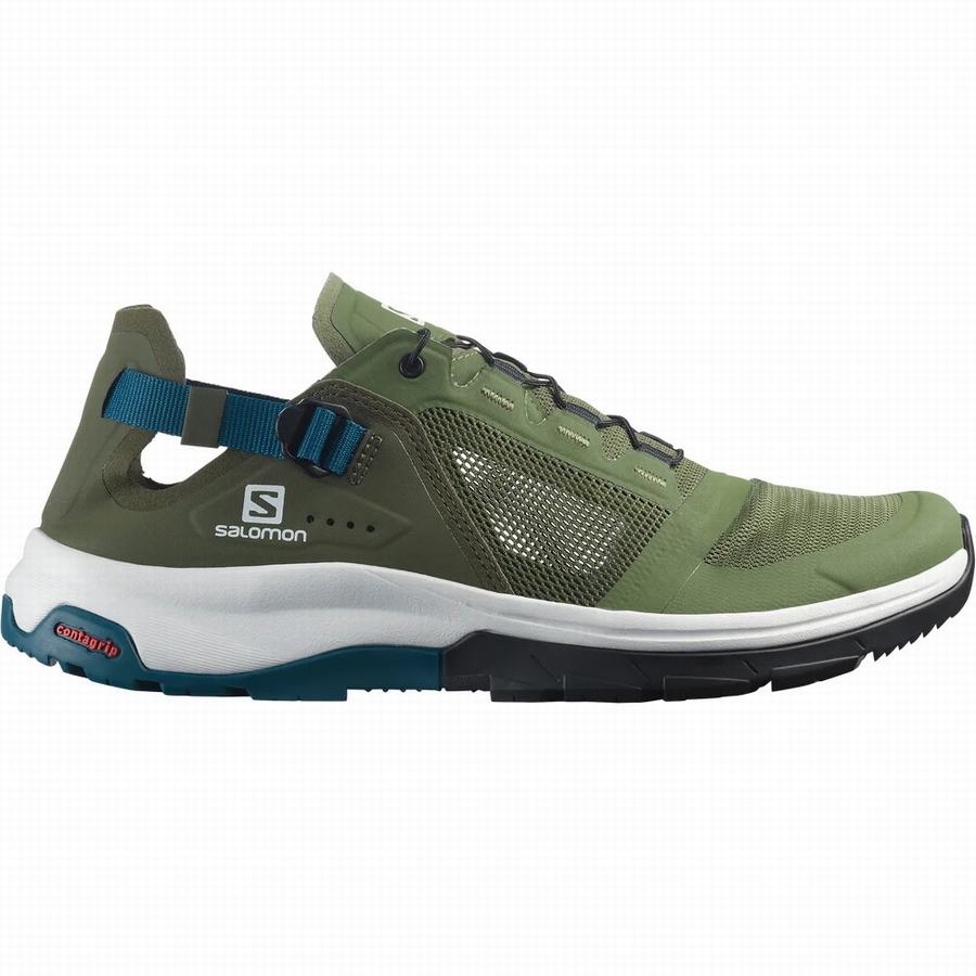 Buty Trekkingowe Salomon Tech Amphib 4 Męskie Oliwkowe ||RDO8675QX||